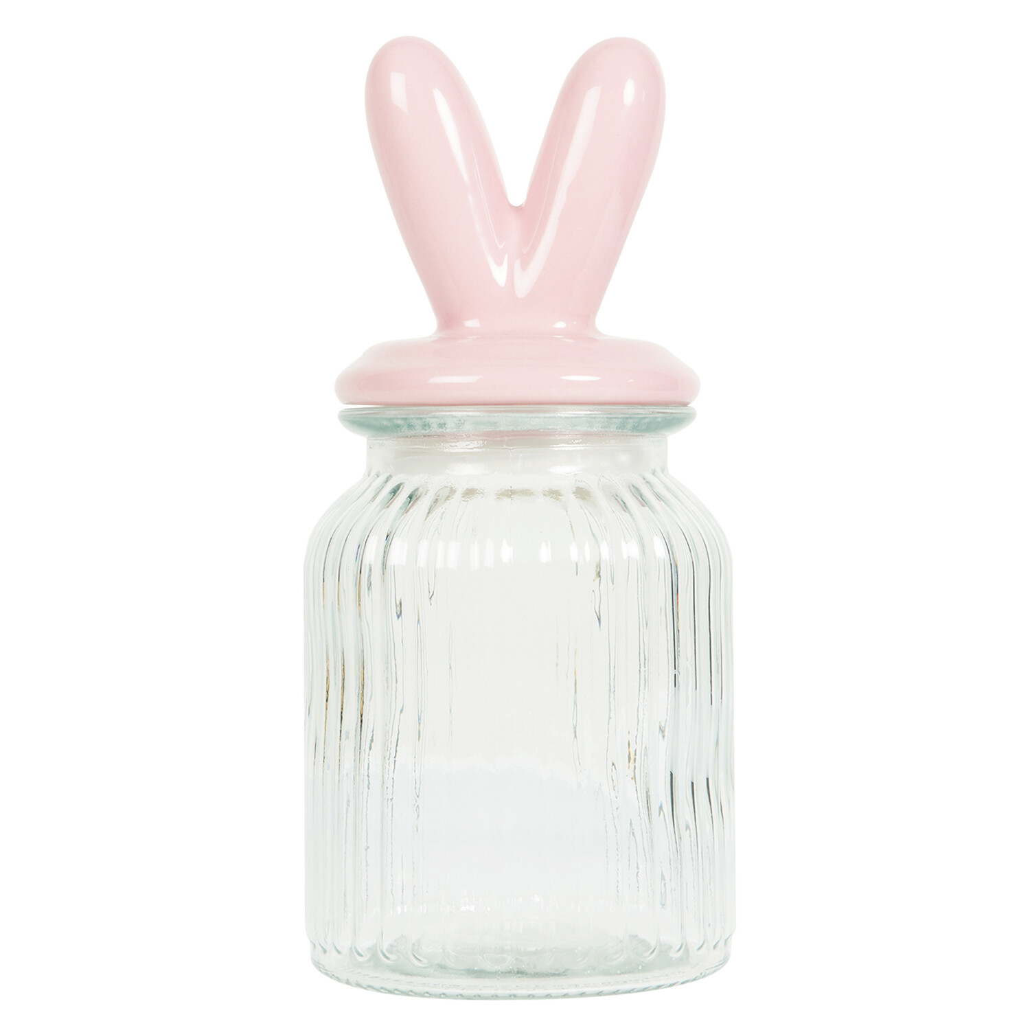 Easter Bunny Lid Jar  - Pink Image 3