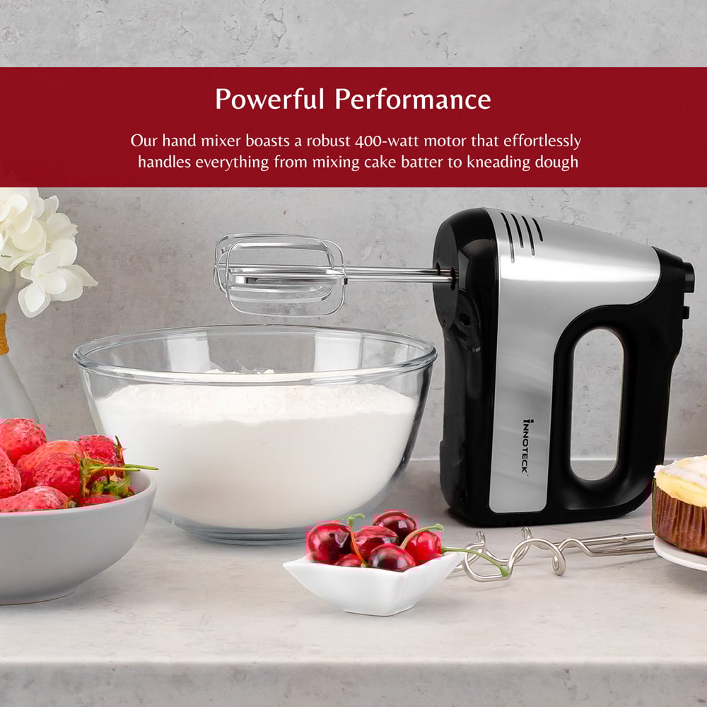 Innoteck Kitchen Pro 6 Speed Turbo Boost Electric Hand Mixer 400W Image 5