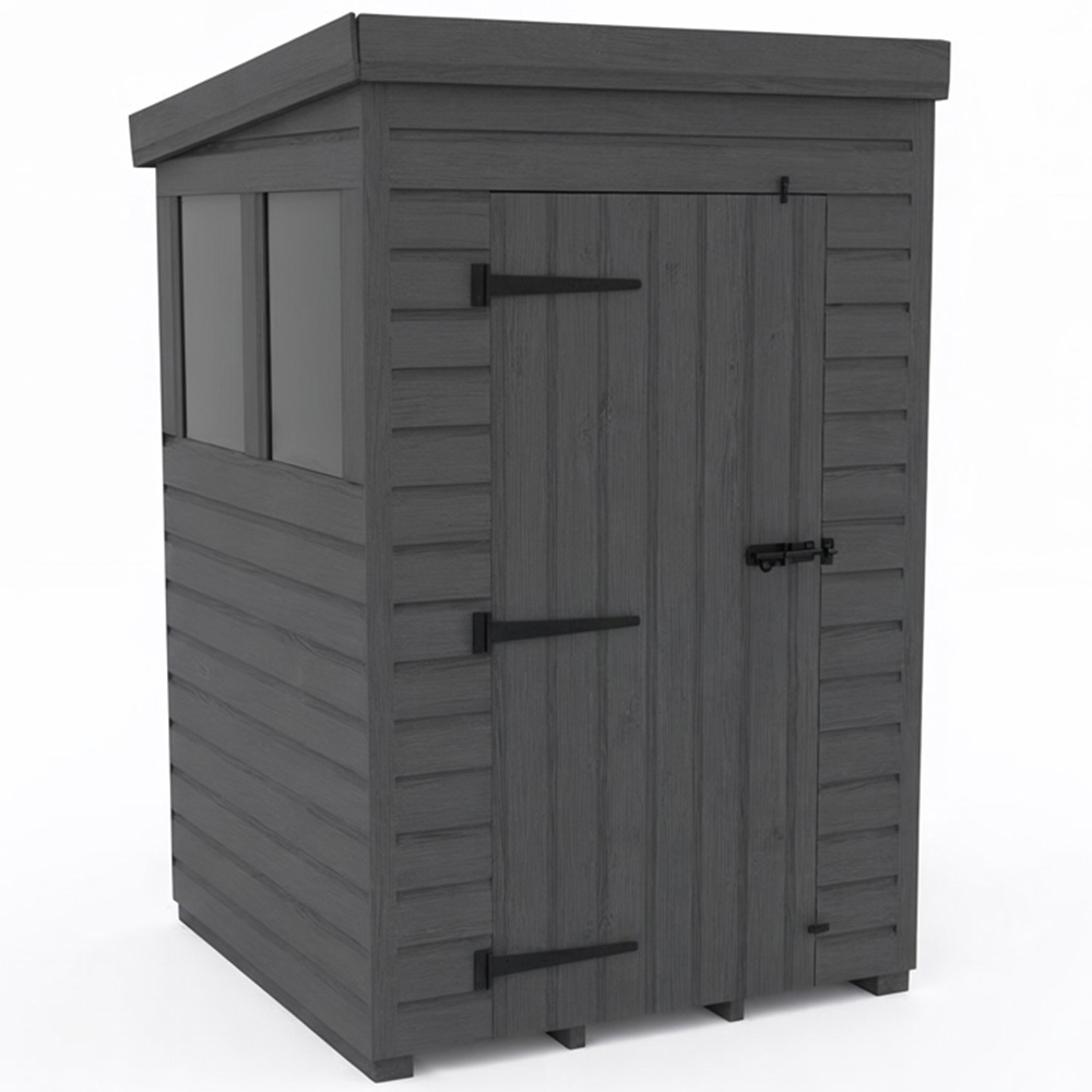 Foreverspaces 4 x 5ft Composite Board Pent Garden Shed Image 2