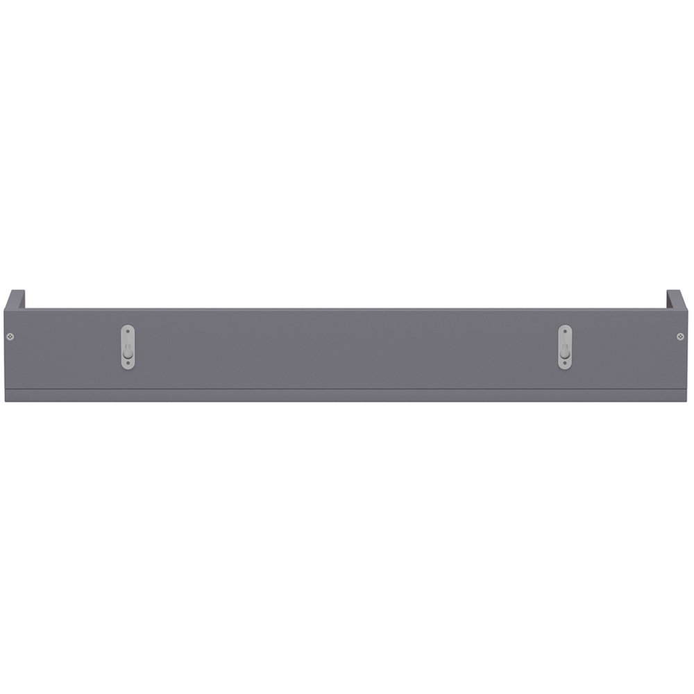 Homebase Grey Shelf with Pine Rail 2 Pack Image 5