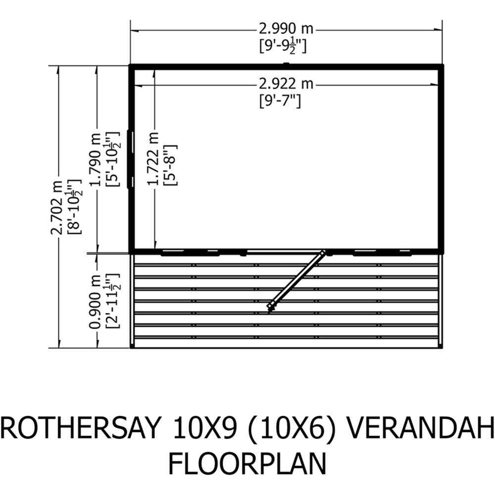 Shire Rothesay 10 x 9ft Shiplap Apex Garden Shed Image 5