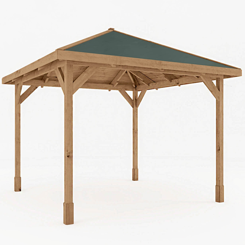 Mercia 3 x 3m Pressure Treated Traditional Gazebo Image 2