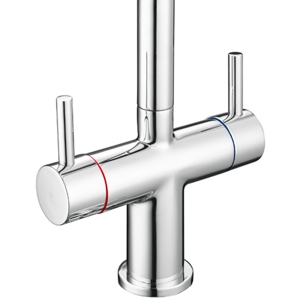 Reginox Adour CH Polished Chrome Dual Lever Kitchen Tap Image 2