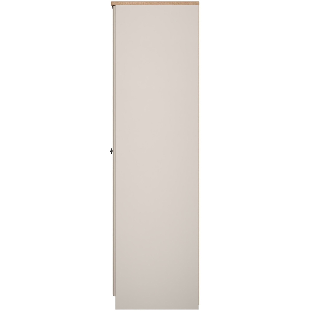 Crowndale Norfolk 3 Door Kashmir Ash and Bardolino Oak Mirror Wardrobe Ready Assembled Image 6