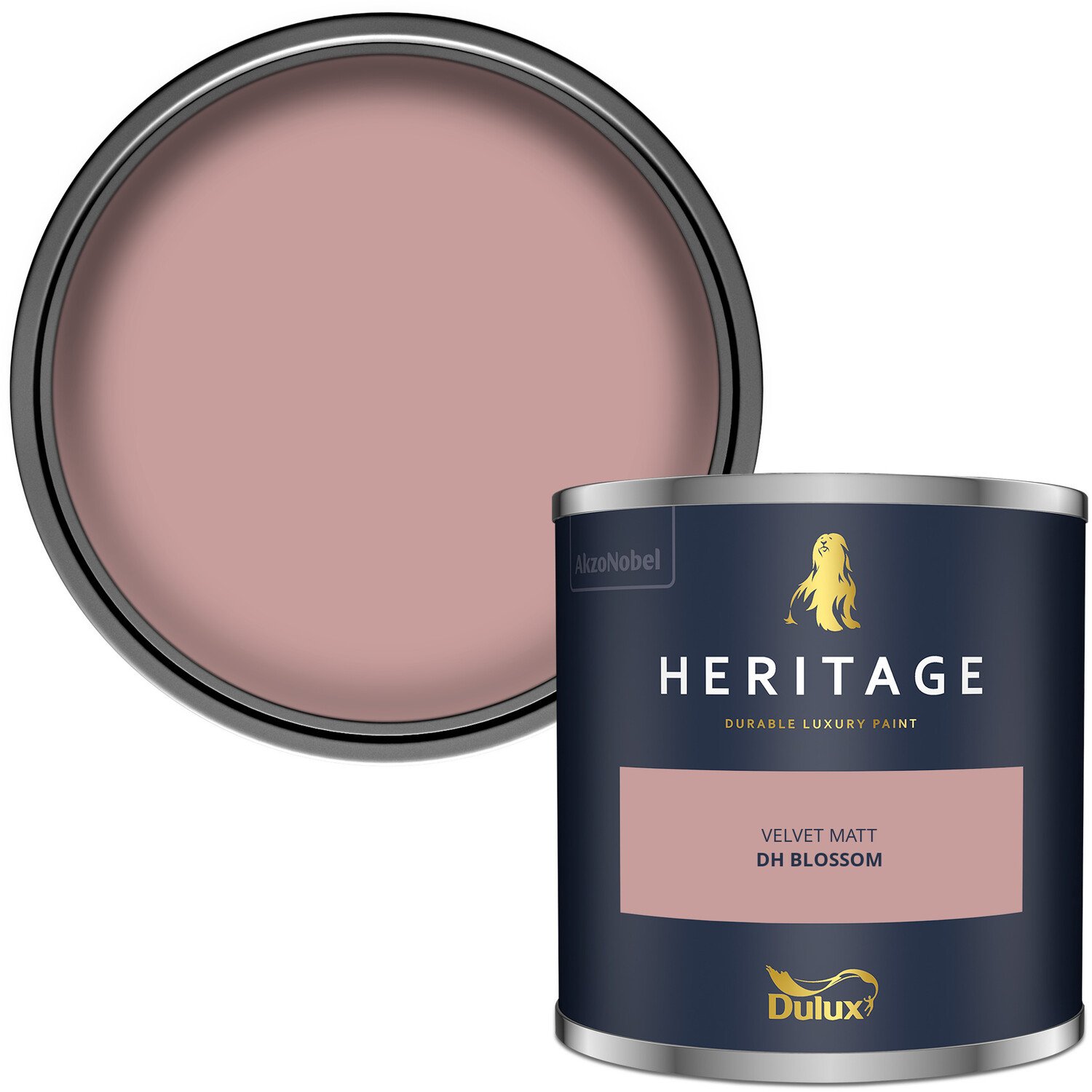Dulux Heritage Walls and Ceilings DH Blossom Velvet Matt Emulsion Paint Tester Image 2