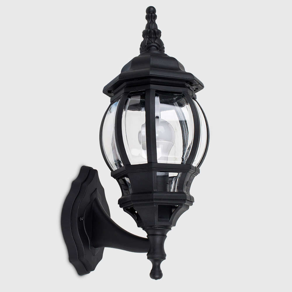 ValueLights Windsor Black Outdoor Wall Light Image 5