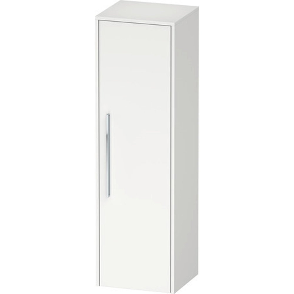 Duravit D-Code Single Right Door Matt White Semi-Tall Cabinet 1320 x 400mm Image 2