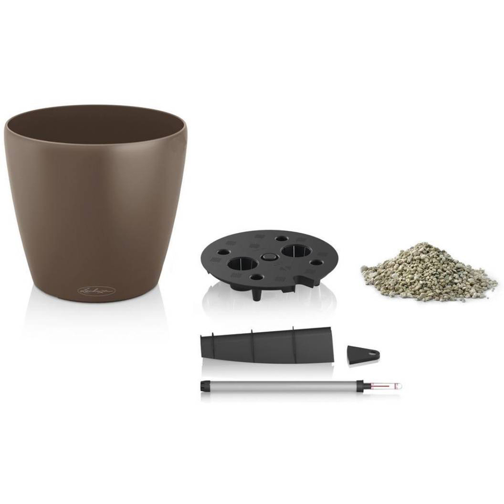 Lechuza Classico Nutmeg Poly-Resin Self-Watering Planter 21cm 2 Pack Image 7