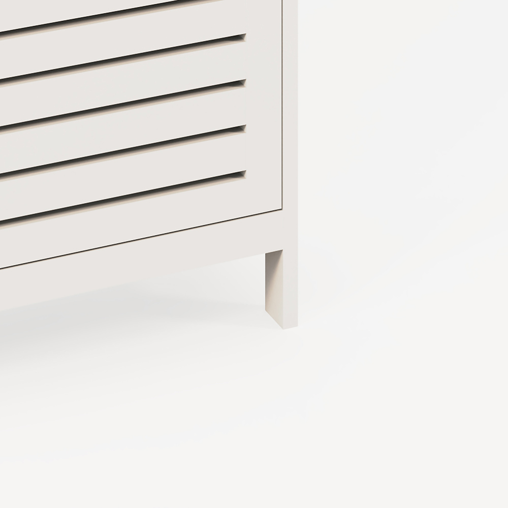 GFW Bergen White 3 Tier Shoe Cabinet Image 6