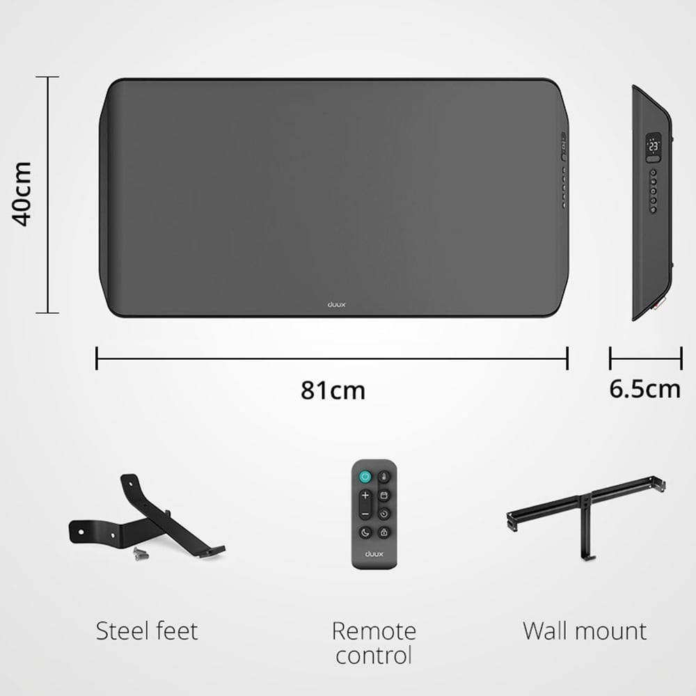 Duux Edge Smart Grey Convector Heater 2000W Image 8