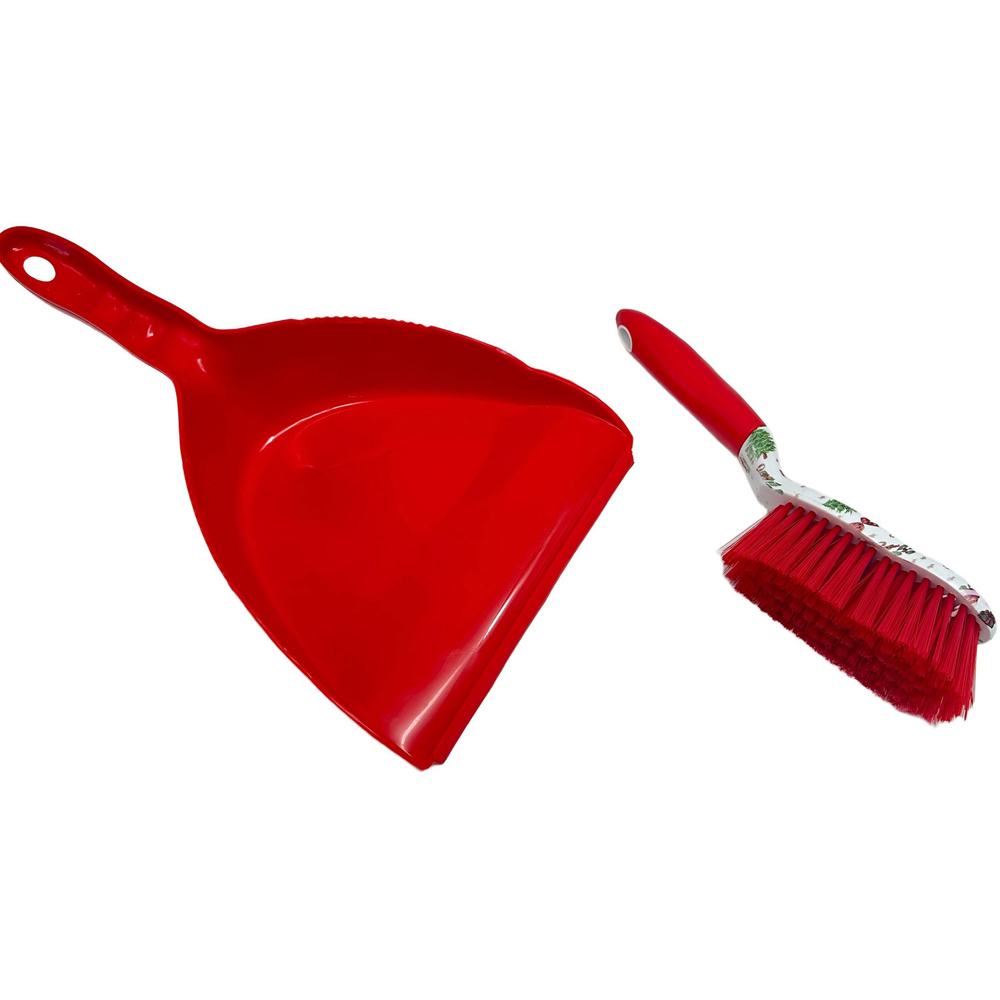 Christmas Dustpan and Brush Red Image 2