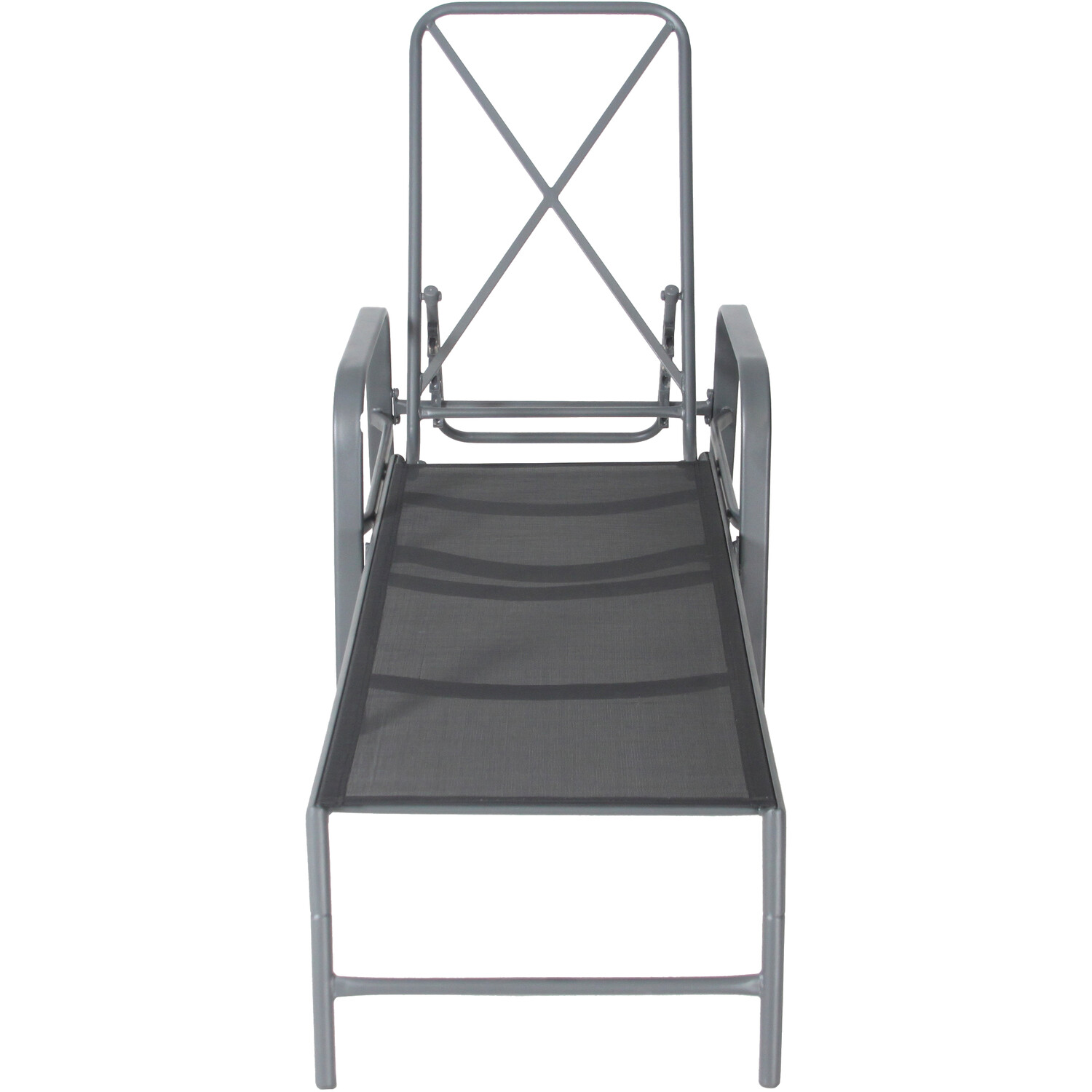 Rowly Grey Sun Lounger and Side Table Set Image 5