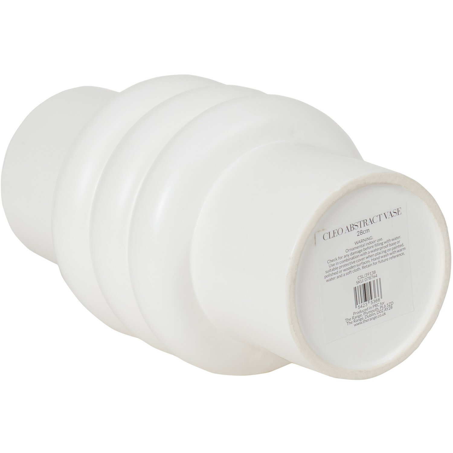 Cleo Abstract Vase - White Image 4