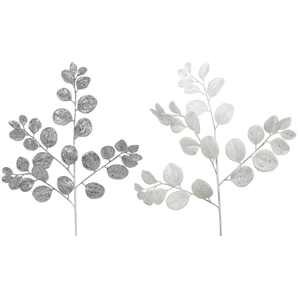 Single Glitter Eucalyptus Pick in Assorted styles Image 1