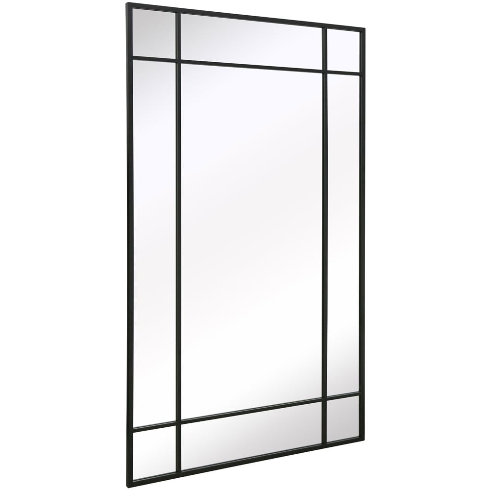 MirrorOutlet The Genestra Black Contemporary Wall and Leaner Garden Mirror 200 x 120cm Image 3