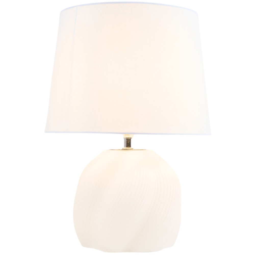 Millie Glass Table Lamp - White Image 2