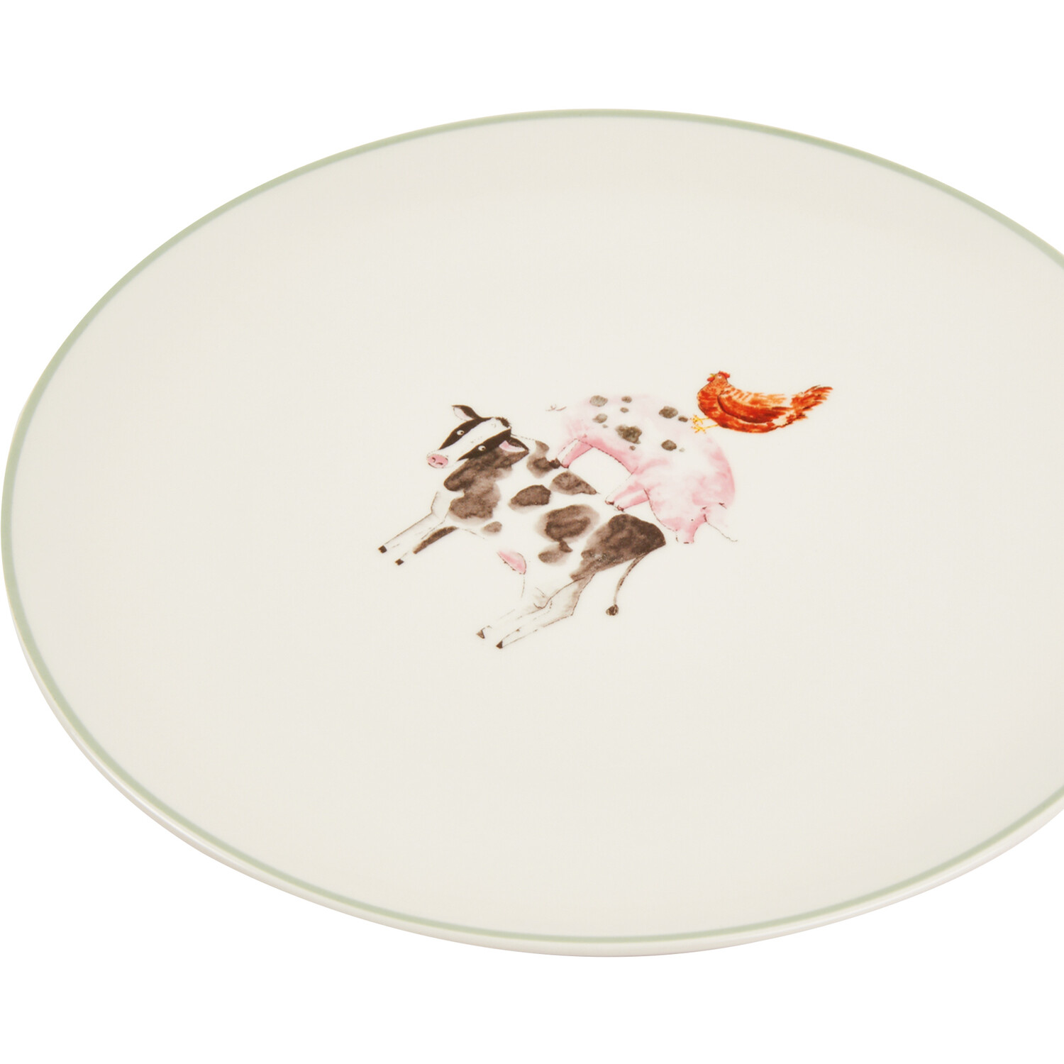 Daisy Farm Dinner Plate - White Image 2