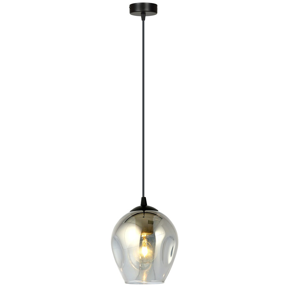 Emibig Istar Single Light Graphite Shade Black E27 Ceiling Pendant Light Image 3