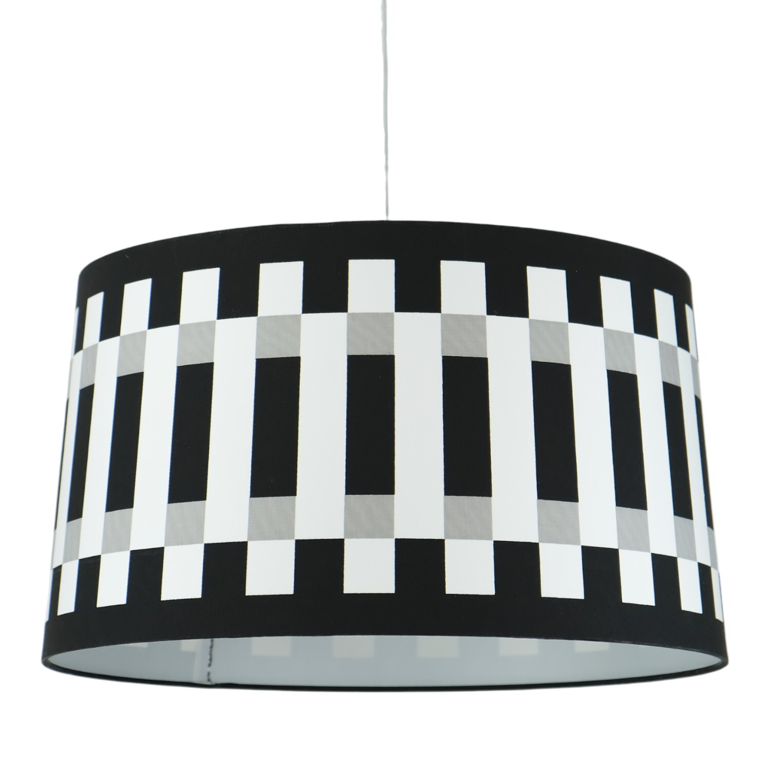 Abstract Stripe Monochrome Shade Black Image 4