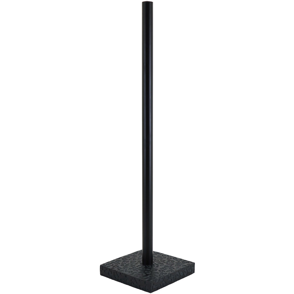 Noir Leopard Print Toilet Roll Holder Black Image 2