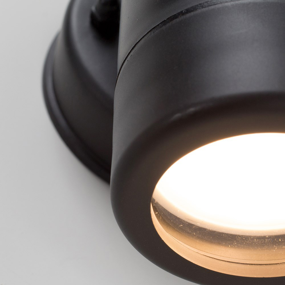 ValueLights Mellor Black Outdoor Wall Downlight with Dusk till Dawn Sensor Image 3