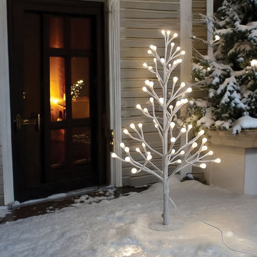 Xmas Haus 96 Warm White and White Micro LED Pre-Lit Artificial Christmas Tree 3ft Image 5