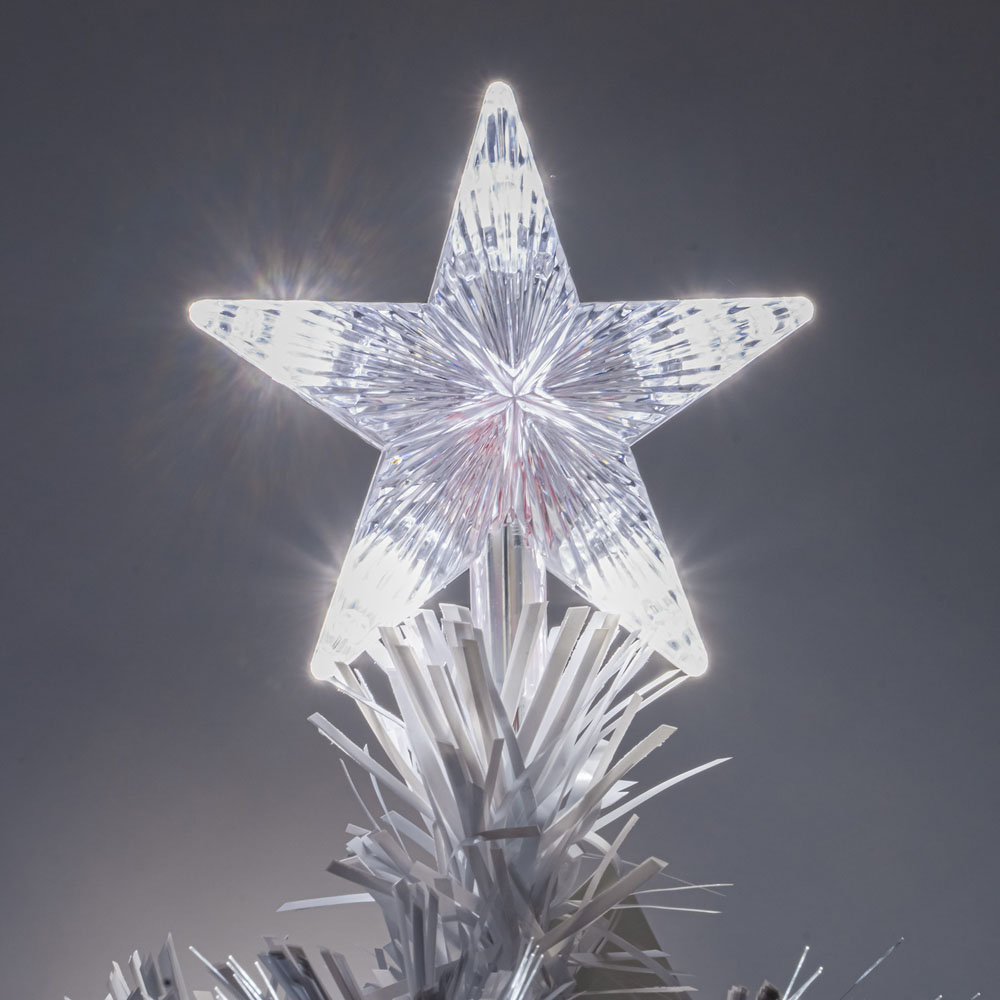 The Christmas Centre 33 Cool White LED White Fibre Optic Artificial Xmas Tree 4ft Image 3