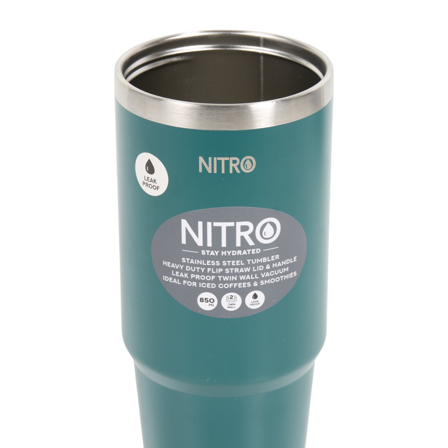 Nitro Stainless Steel Vacuum Tumbler with Handle Image 9