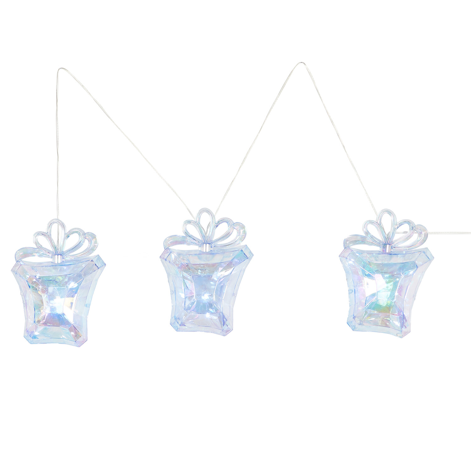 3 Piece LED Present String Light - Blue Image 2