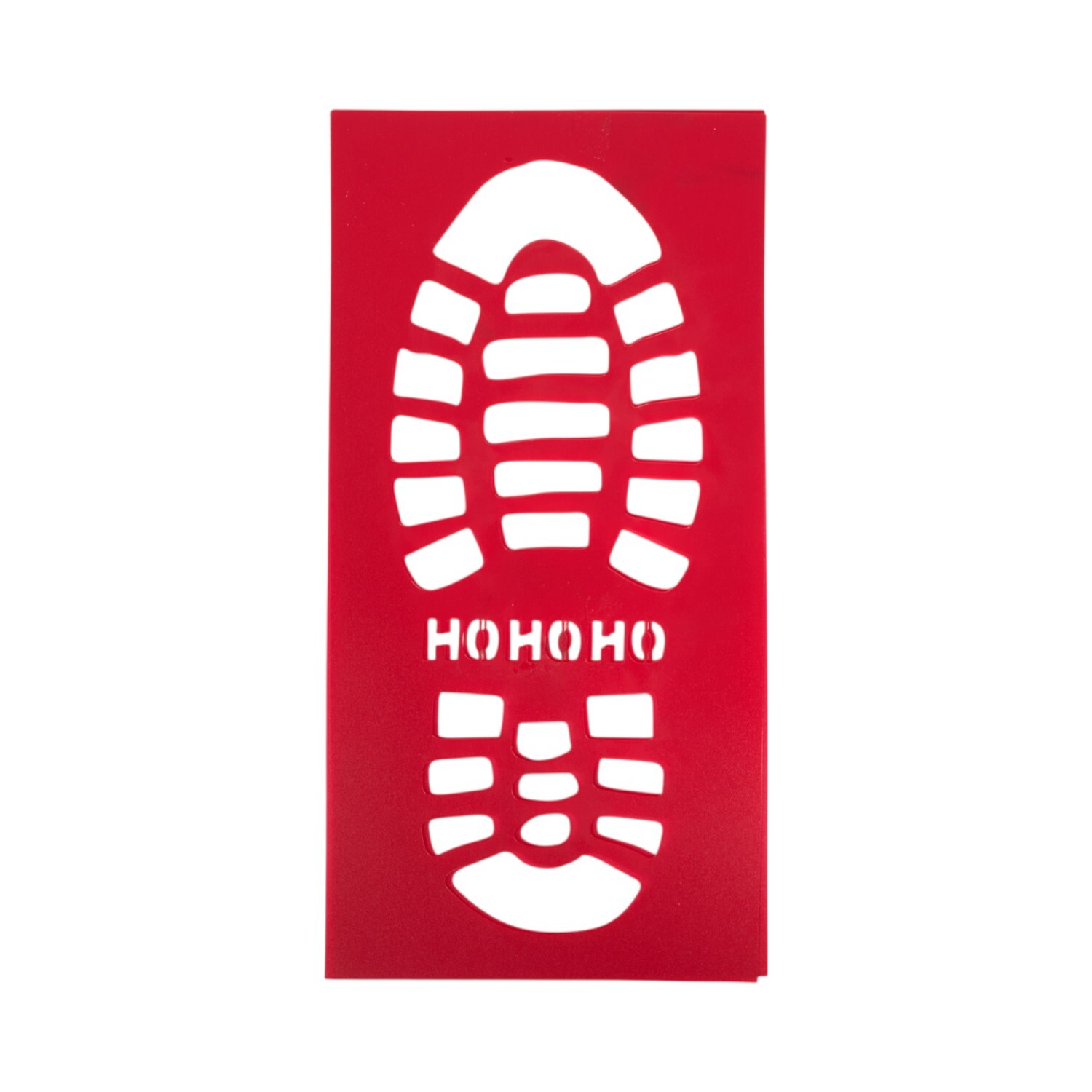Set of 4 Boot Stencils Red Image 1