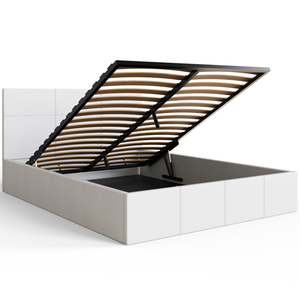 GFW Small Double White End Lift Ottoman Bed Image 6