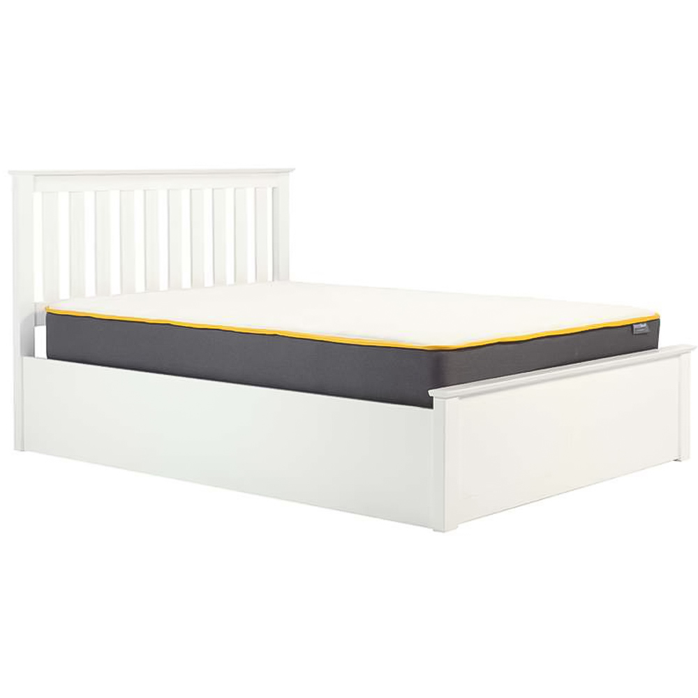 Phoenix King Size White Ottoman Bed Image 4