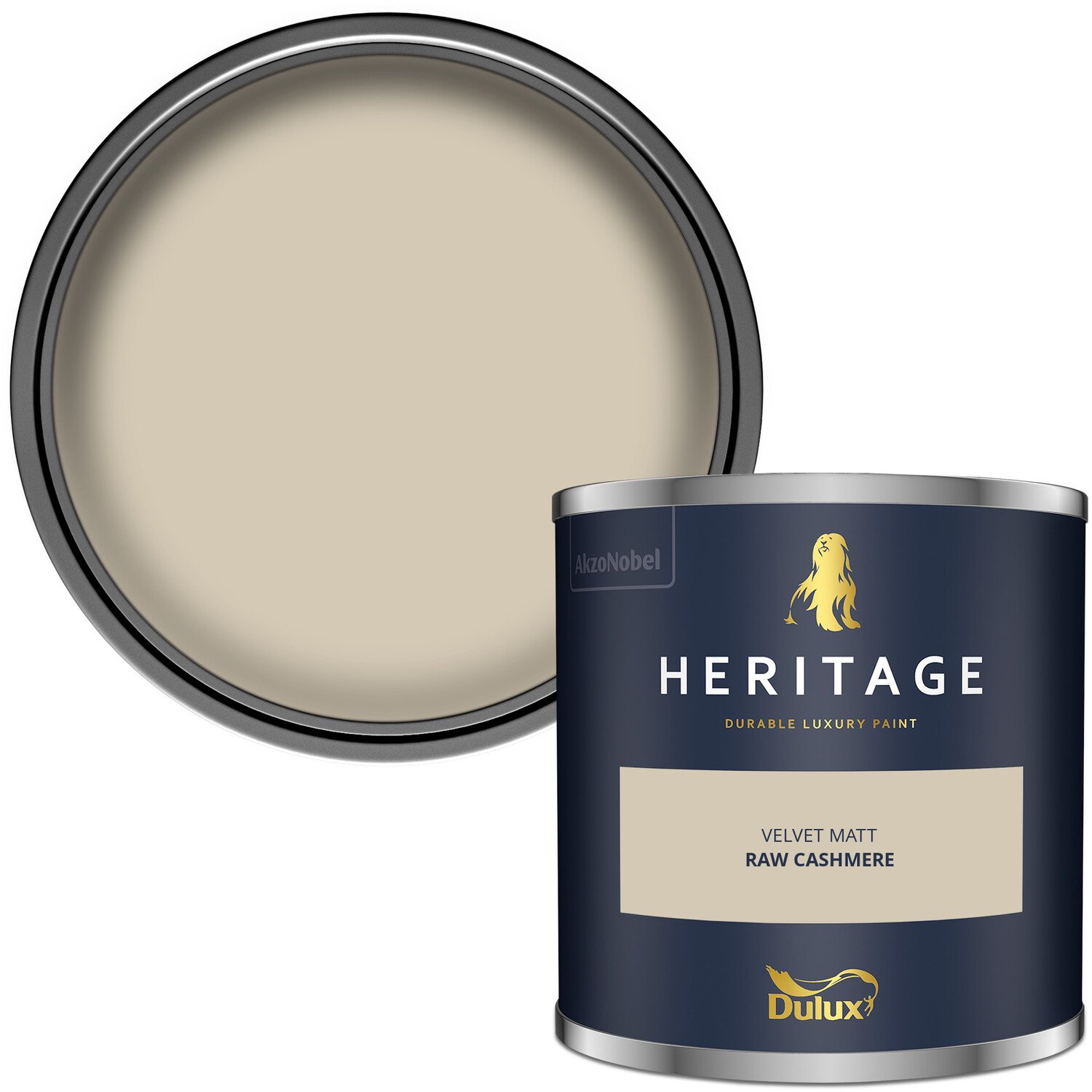 Dulux Heritage Walls and Ceilings Raw Cashmere Velvet Matt Emulsion Paint Tester Image 2