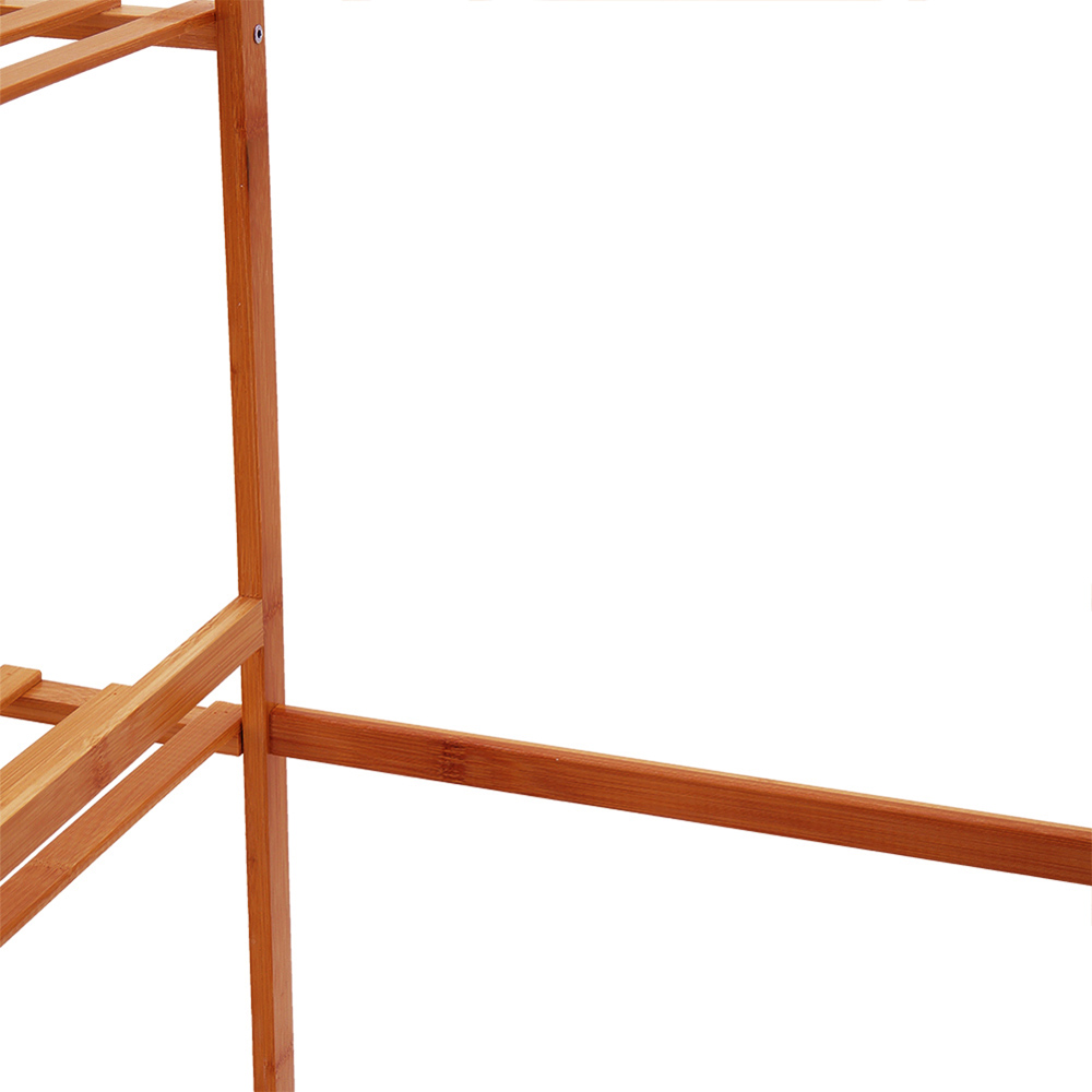 Living and Home Brown Bamboo Garment Rack Image 5