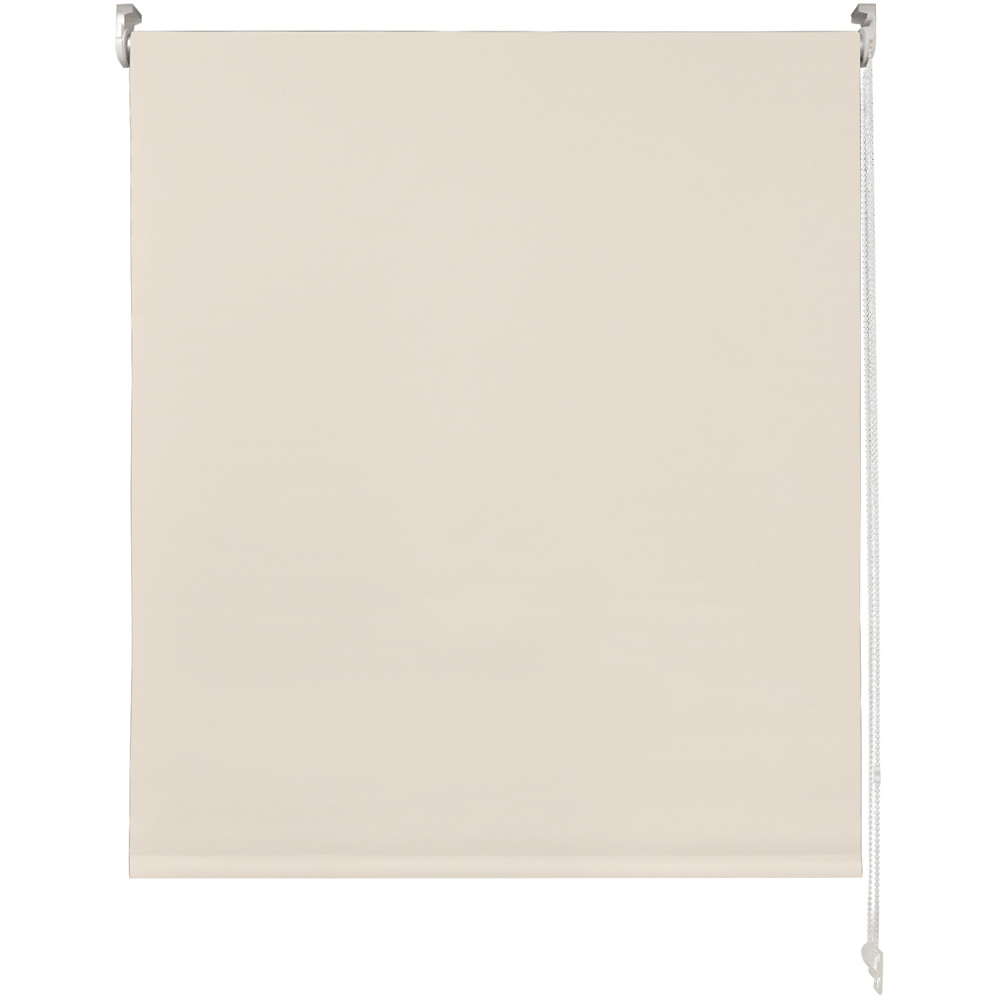 Plain Blackout Roller Blind Ivory 60cm Image 2