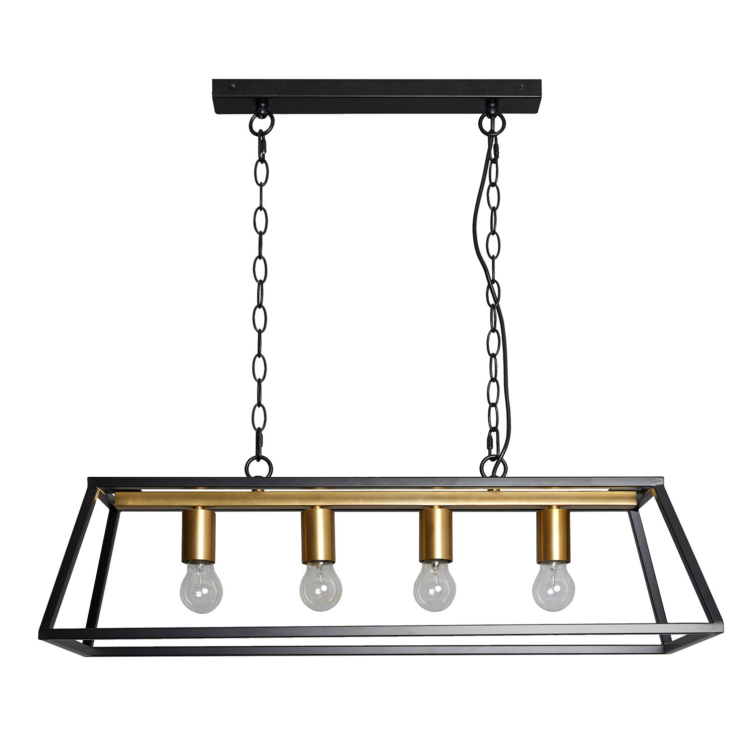 Marcella Black 4 Light Ceiling Light Image 2