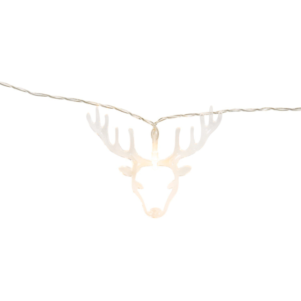 30 LED Stag Head String Light Warm White Image 2