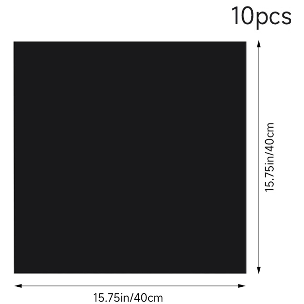 Living and Home Marble Patterned Black PVC Self Adhesive Wall Sticker 10 Pack Image 9