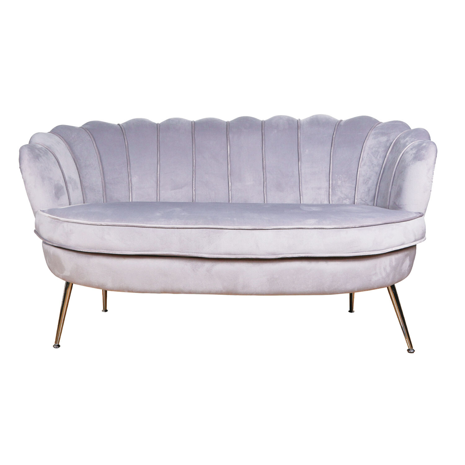 Kendall Grey 2 Seater Sofa - Grey Image 1