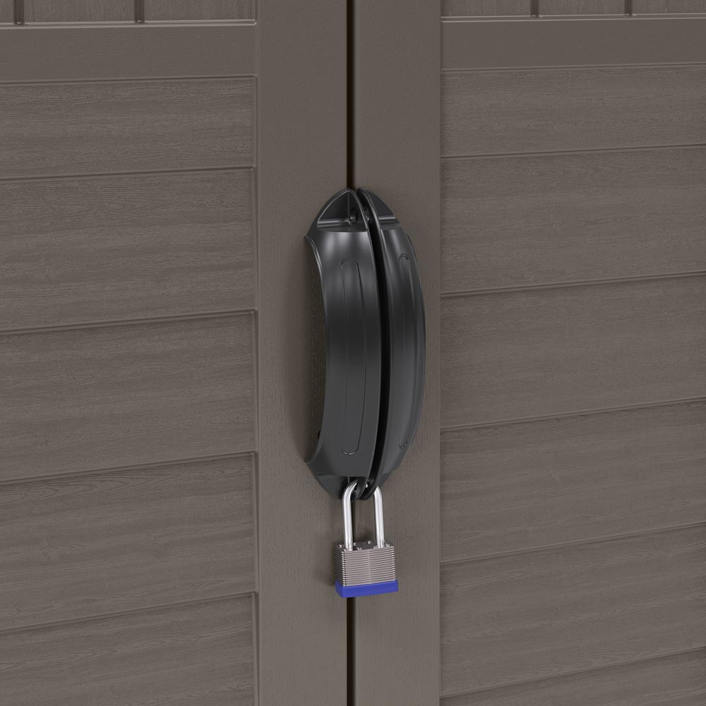 Suncast Mannington 5.7 x 2.2ft Stone Grey Storage Cabinet Image 7