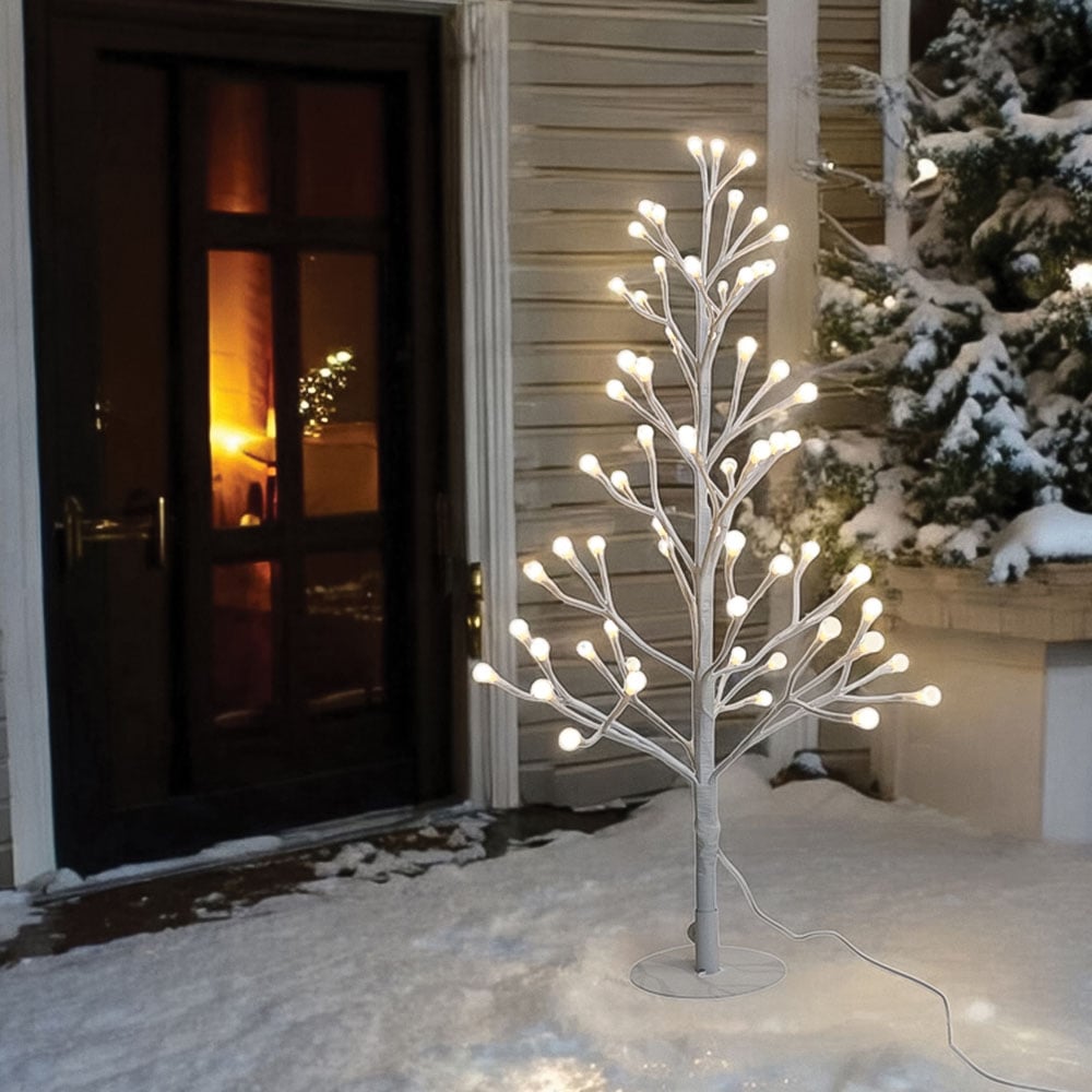 Xmas Haus 48 Warm White and White Micro LED Pre-Lit Artificial Christmas Tree 2ft Image 5