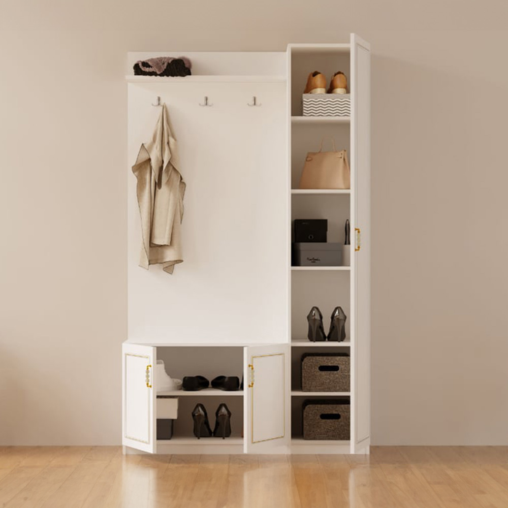 Evu MARIE 3 Door Gold and White Hallway Unit Image 4