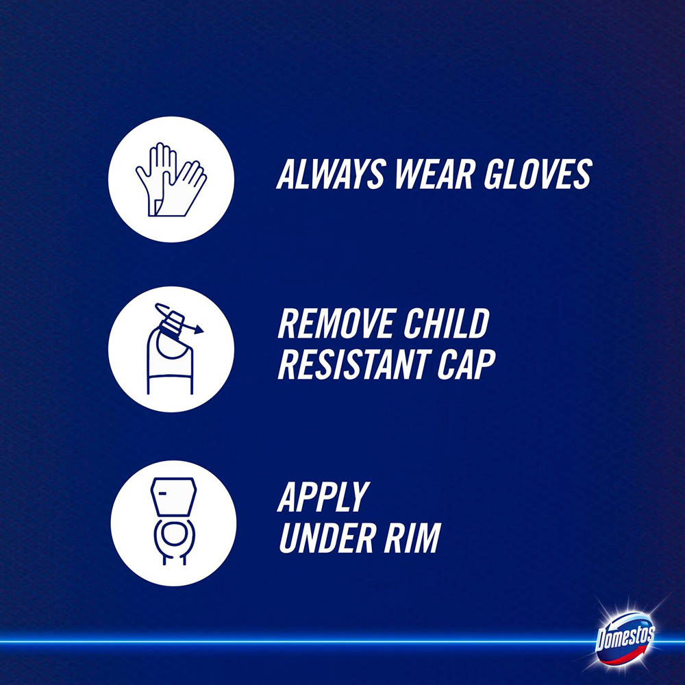 Domestos White and Sparkle Thick Bleach 750ml 9 Pack Image 5