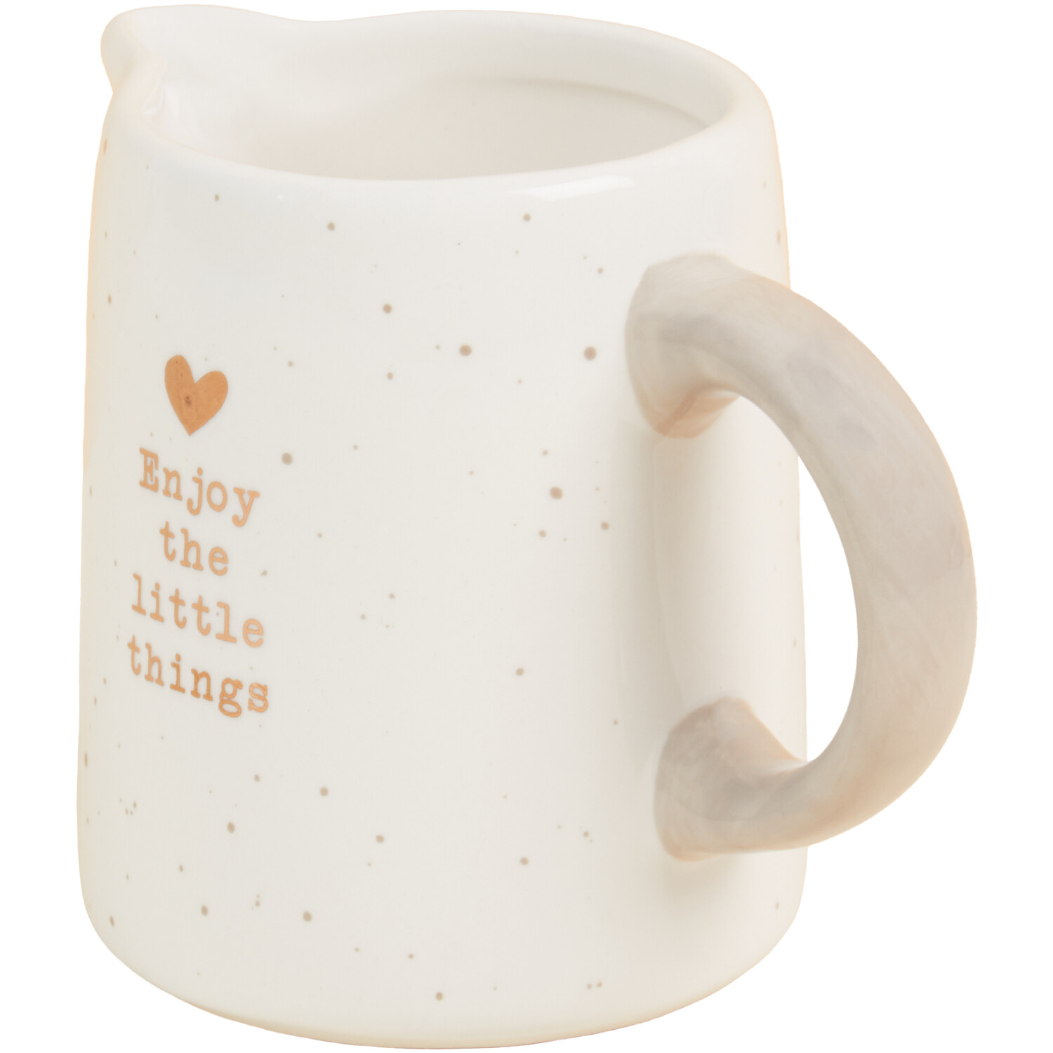 Gold Heart Milk Jug With Gold Foil Image 2