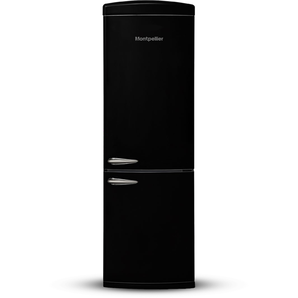 Montpellier MAB190K Black Retro Wide No Frost 295L Fridge Freezer Image 3