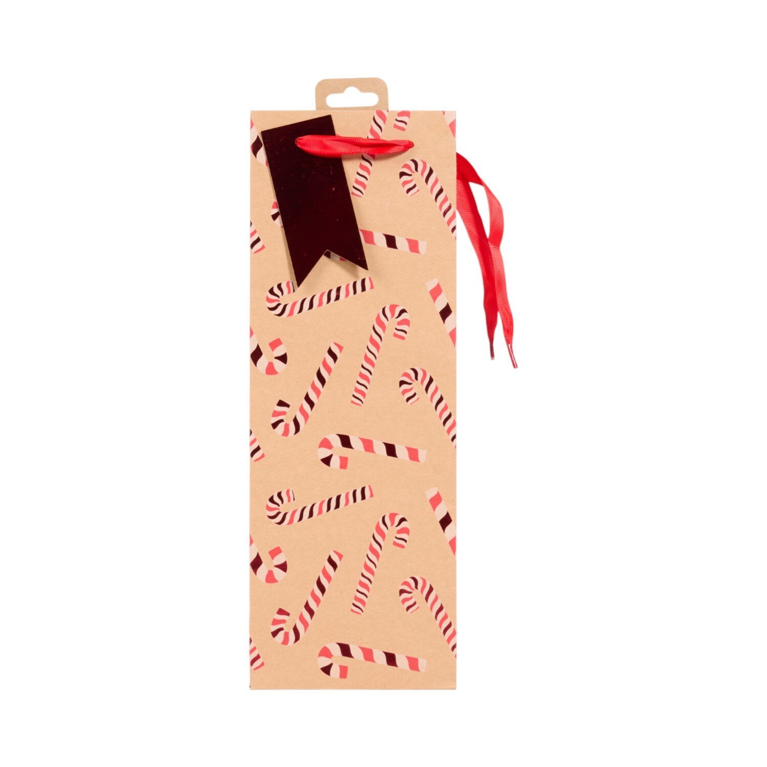Candy Cane Bottle Bag Brown Image 3