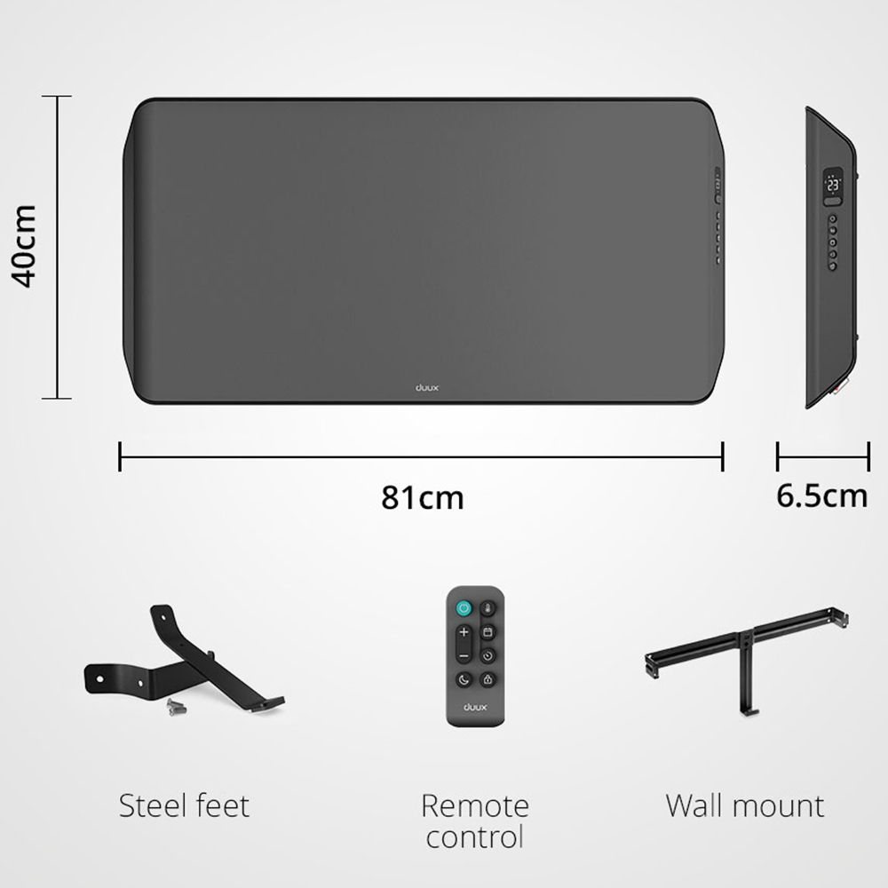 Duux Edge Smart Grey Convector Heater 1000W Image 7
