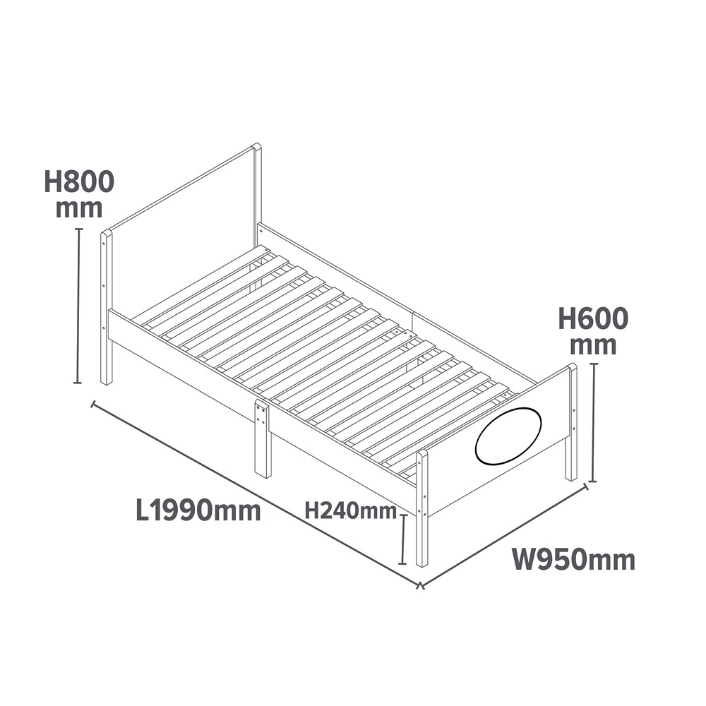 Liberty House Toys Single White Ballerina Kids Bed Image 9