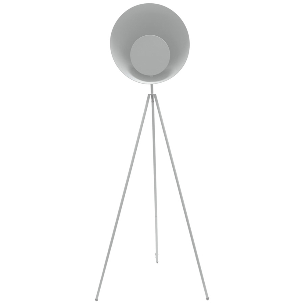 ValueLights Saffy Matte Grey Shade LED Floor Lamp Image 1