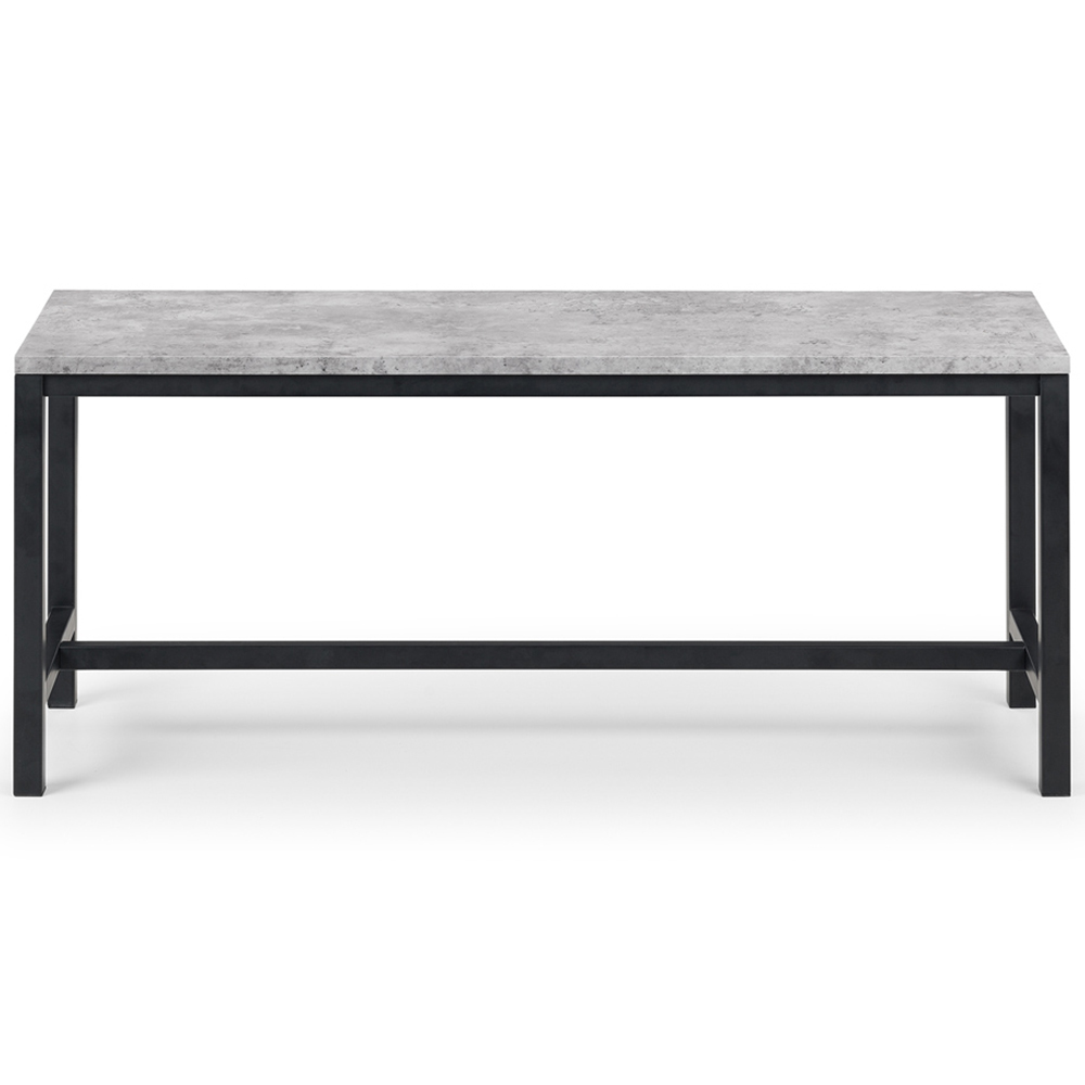 Julian Bowen Staten 2 Seater Concrete Dining Bench Image 3